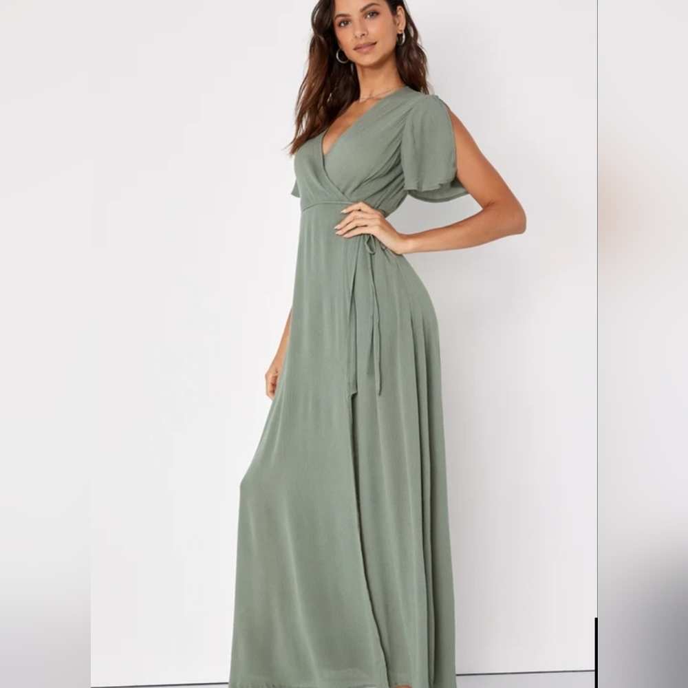 Lulus wrap maxi dress
